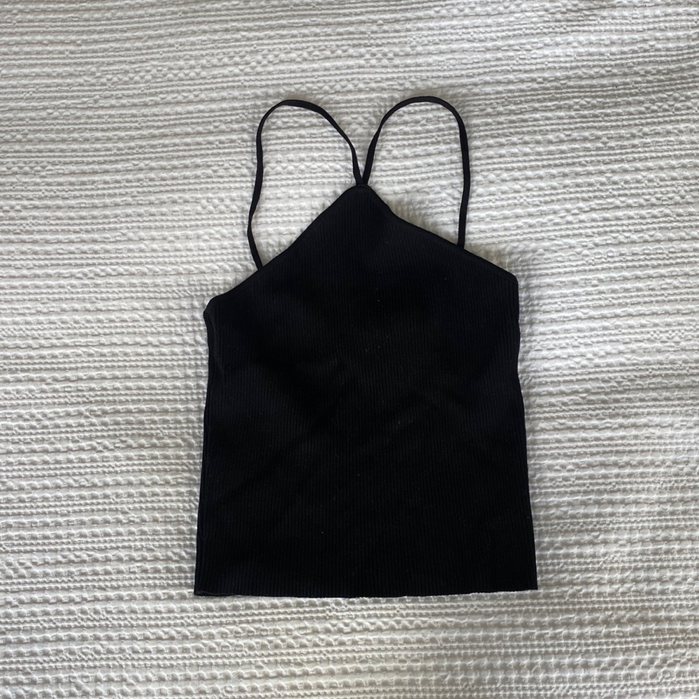Zara Black Triangle Top